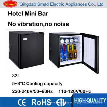 32L 110v 220v no noise hotel mini bar cabinet refrigerator